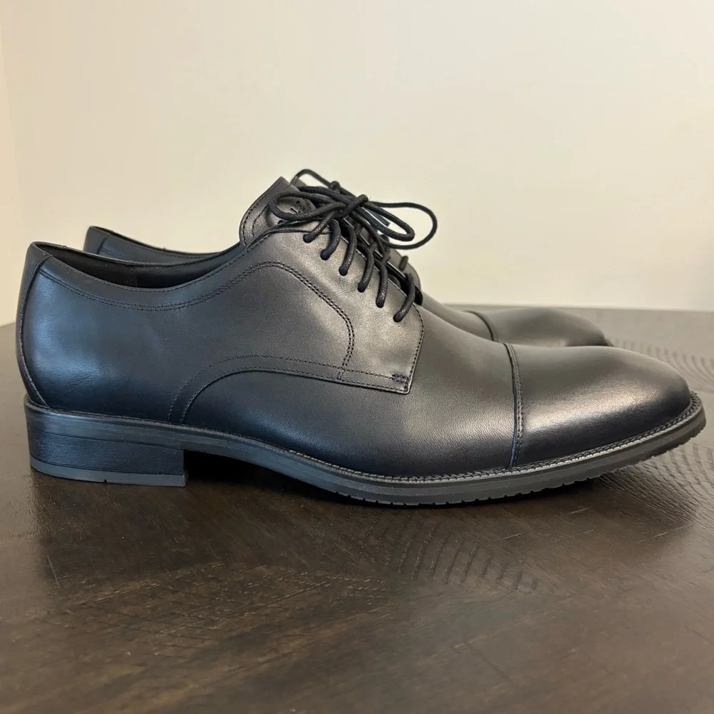 Cole Haan ME Cap Oxford Men's Size 10 Black New With Box Modern Dress Shoe